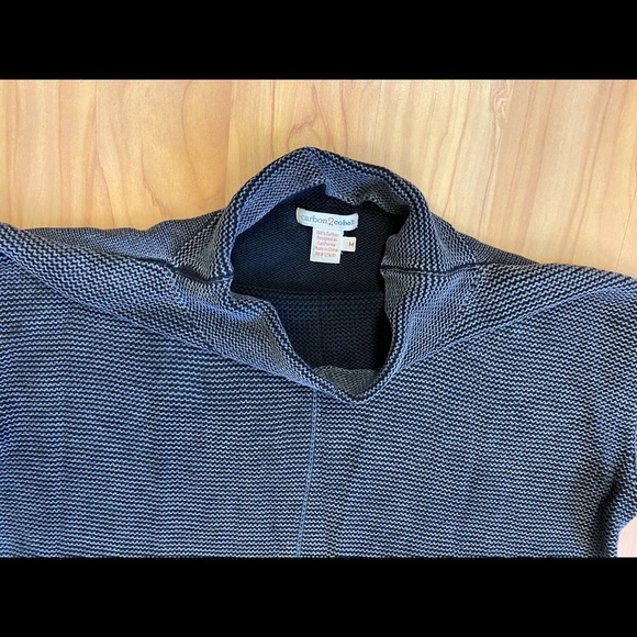 Women’s Carbon 2 Cobalt Grey Knit Pullover Sweater M - Picture 6 of 14